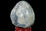 Crystal Filled Celestine (Celestite) Egg Geode - Madagascar #140287-3